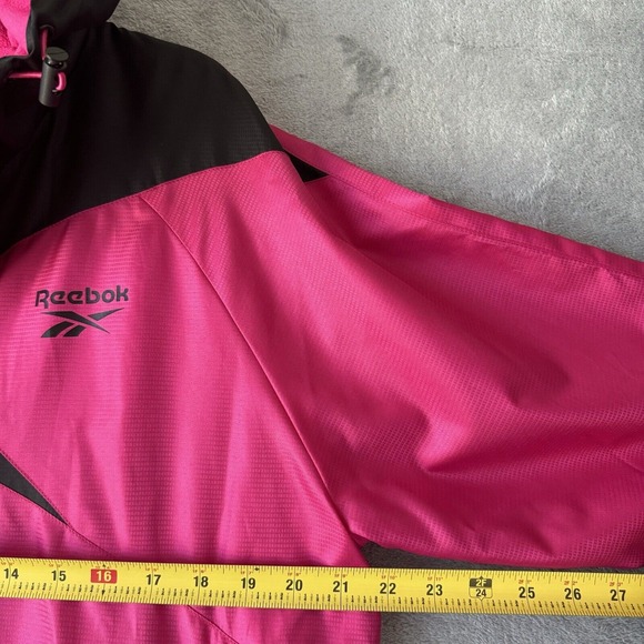 Reebok Jacket Womens Large Outerwear  Pink Tech Hoodie (READ) - Picture 9 of 15
